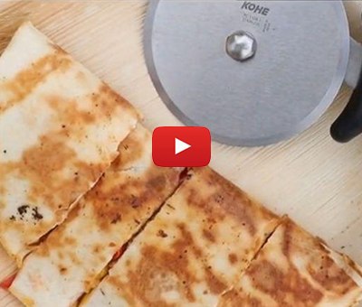 Mexican Quesadilla stuffed with Organic veggies by chef Varun Bajaj