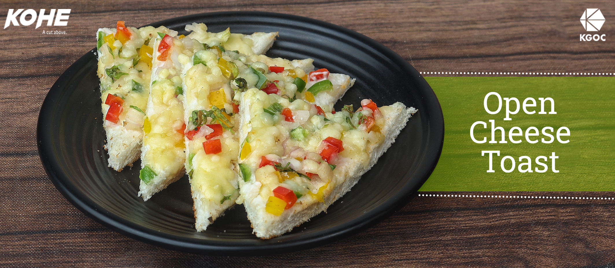 Open cheese toast by Shruti Teotia and Deepti Jain